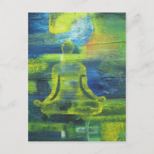 Lotus Yoga Pose Original Health Exercise Modern Postcard