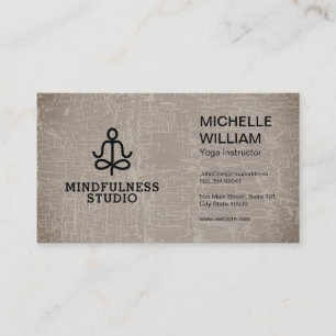 Lotus Yoga Studio Instructor Business Card