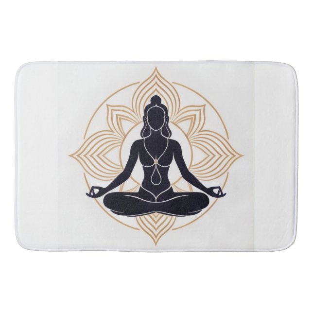 Lotus Zen Bath Mat (Front)