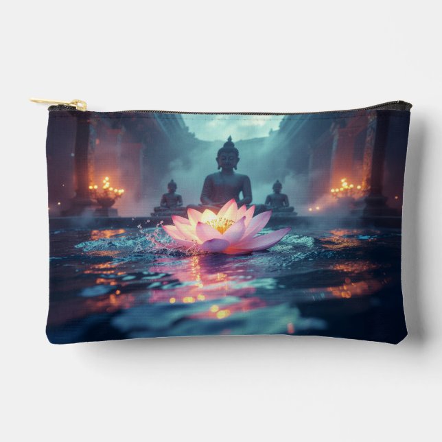LOTUS - ZEN BUDDHISM ACCESSORY POUCH (Front)