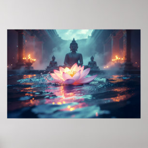 LOTUS - ZEN BUDDHISM POSTER