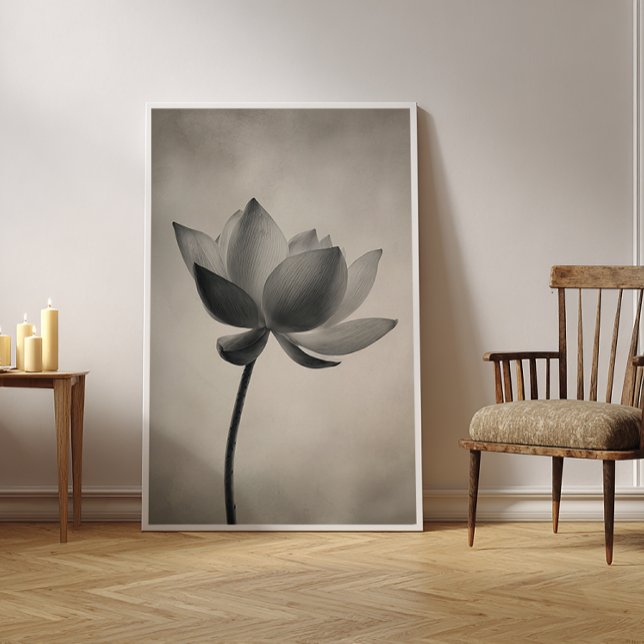 Lotus Zen Japandi Minimalist Wall Art (Creator Uploaded)