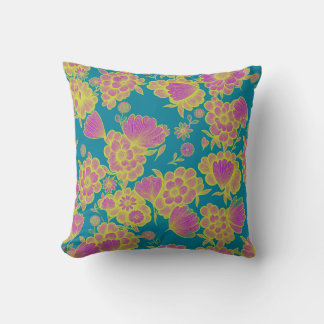 Lou Aqua 💙💜 Baroque Floral Cushion