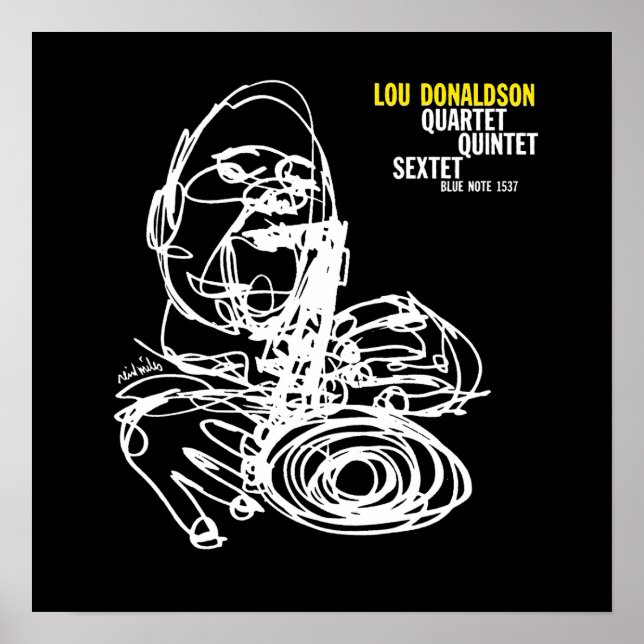 Lou Donaldson Jazz Vintage Poster (Front)