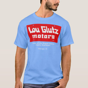 Lou Glutz Motors vintage license plate Vacation T-Shirt