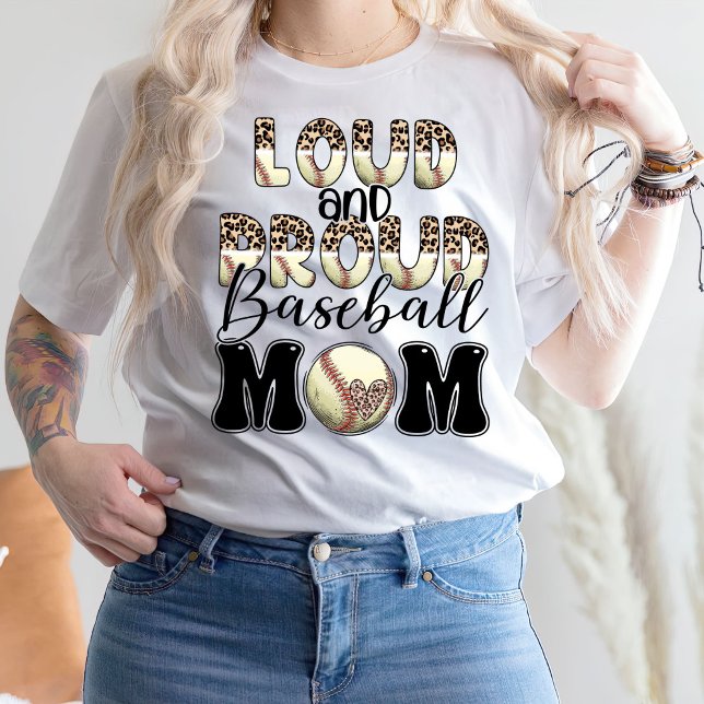 Loud And Baseball Mom, Baseball T-Shirt (Creator Uploaded)