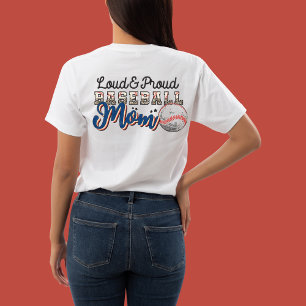 Loud and Proud Baseball Mom, Player's Photo T-Shirt