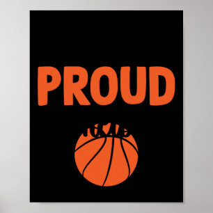 Loud And Proud Basketball Mum - Funny Quotes  Poster