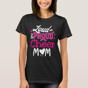 Loud And Proud Cheer Mum Breast Cancer Awareness T-Shirt