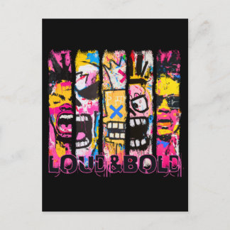 Loud & Bold – Graffiti Street Art Design Postcard