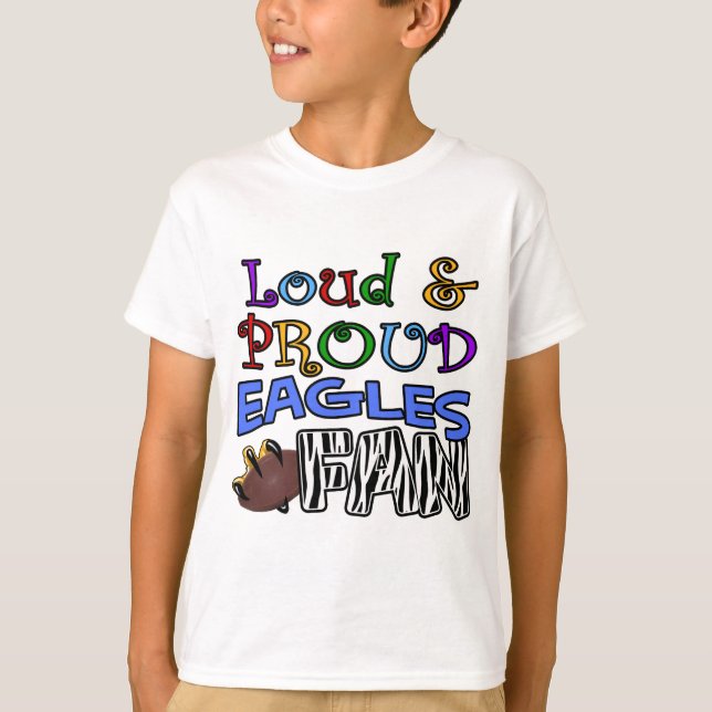 Loud Eagle Fan Zebra T-Shirt (Front)