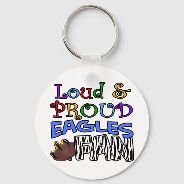 Loud Eagles Fan Key Ring (Front)