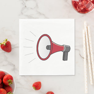 Loud Megaphone Napkin
