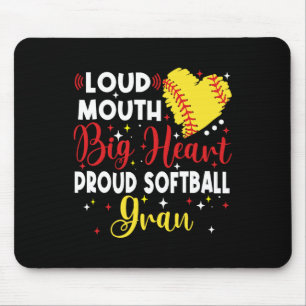 Loud Mouth Big Heart Proud Softll Gran Mother's Da Mouse Mat