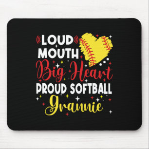 Loud Mouth Big Heart Proud Softll Grannie Mother's Mouse Mat