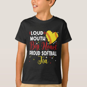 Loud Mouth Big Heart Proud Softll Tia Mother's Day T-Shirt