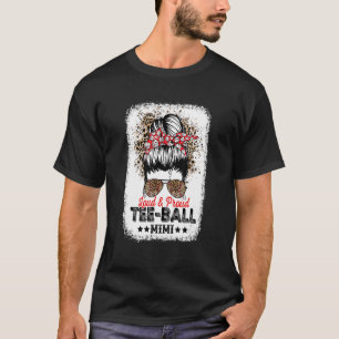 Loud & Proud Ball Mimi Life Messy Bun Leopard Game T-Shirt