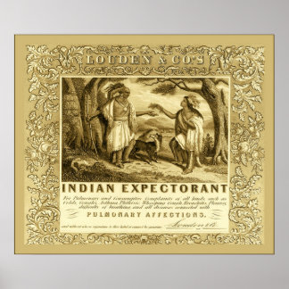 Louden's Indian Expectorant ~ Vintage Advertising Poster