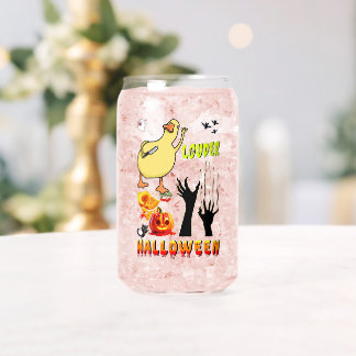 Louder Barware Smashing Boo Zombie Halloween Can Glass