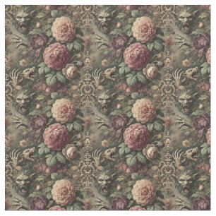 Louder than Blooms – Gothic Dense Tile Fabric