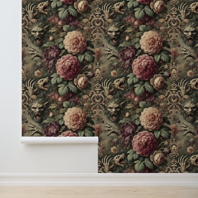 Louder than Blooms – Gothic Victorian Wallpaper (Application)