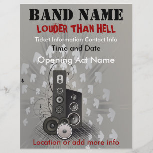 Louder Than Hell Music Flyer