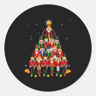 Loudest Nutcracker Group Matching Family Holiday F Classic Round Sticker