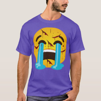 Loudly crying face Sobbing sad tears crying out lo T-Shirt