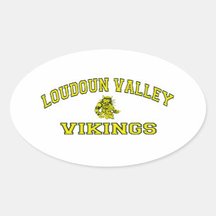 Loudoun Valley Vikings Oval Sticker
