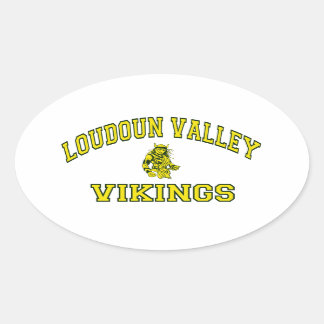 Loudoun Valley Vikings Oval Sticker