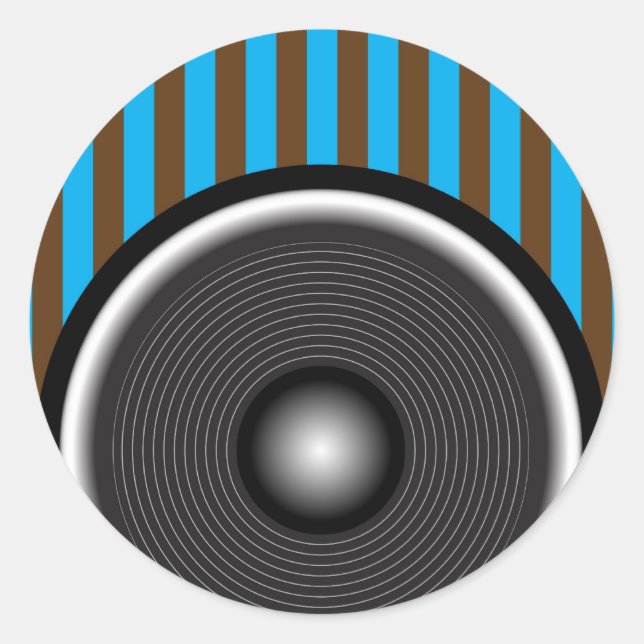 Loudspeaker Classic Round Sticker (Front)