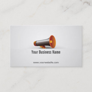 Loudspeaker/Megaphone Business Card