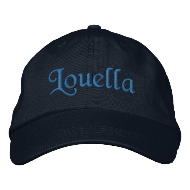 Louella Personalised Embroidered Baseball Cap (Front)