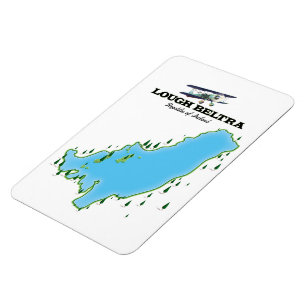 Lough Beltra Ireland travel poster Magnet