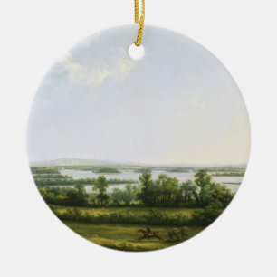 Lough Erne from Knock Ninney, with Bellisle in the Ceramic Tree Decoration