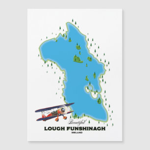 Lough Funshinagh Ireland travel poster.