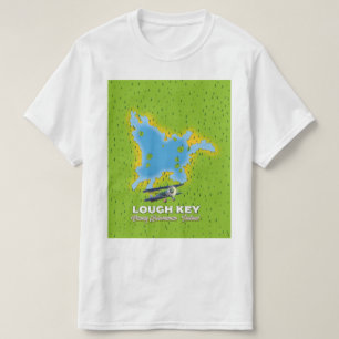 Lough Key County Roscommon, Ireland map T-Shirt