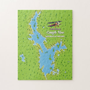 Lough Ree Republic of Ireland Map, irland lough, l Jigsaw Puzzle