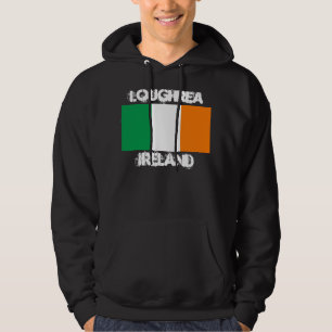 Loughrea, Ireland with Irish flag Hoodie