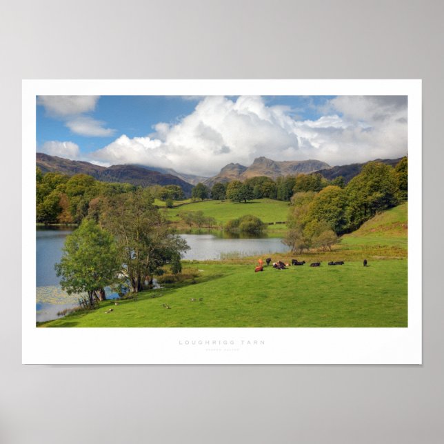 Loughrigg Tarn, Lake District Poster (Front)
