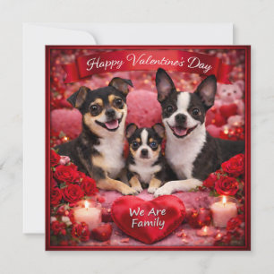 Louie and Luna and a Family of 3 Card