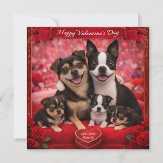 Louie and Luna and a Family of 5 Card