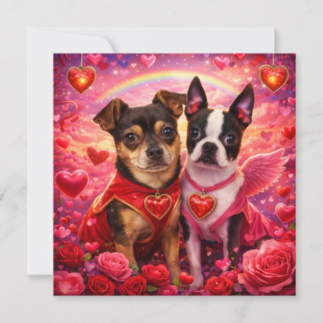 Louie & Luna Wish You a Happy Valentine's Day 3 Card (Front)