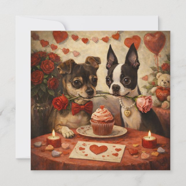 Louie & Luna Wish You a Happy Valentine's Day 4 Card (Front)