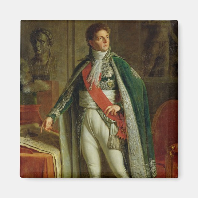 Louis Alexandre Berthier  Showing Map of Magnet (Front)