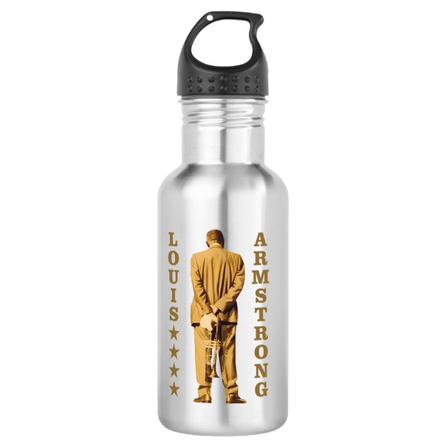 Louis Armstrong 532 Ml Water Bottle (Front)