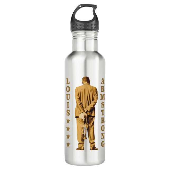 Louis Armstrong 710 Ml Water Bottle (Front)
