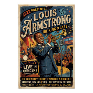 Louis Armstrong Poster