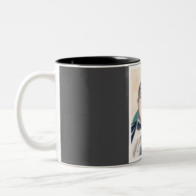 Louis Armstrong  Two-Tone Coffee Mug (Left)