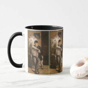 Louis Auguste Cezanne Father Of The Artist Reading Mug